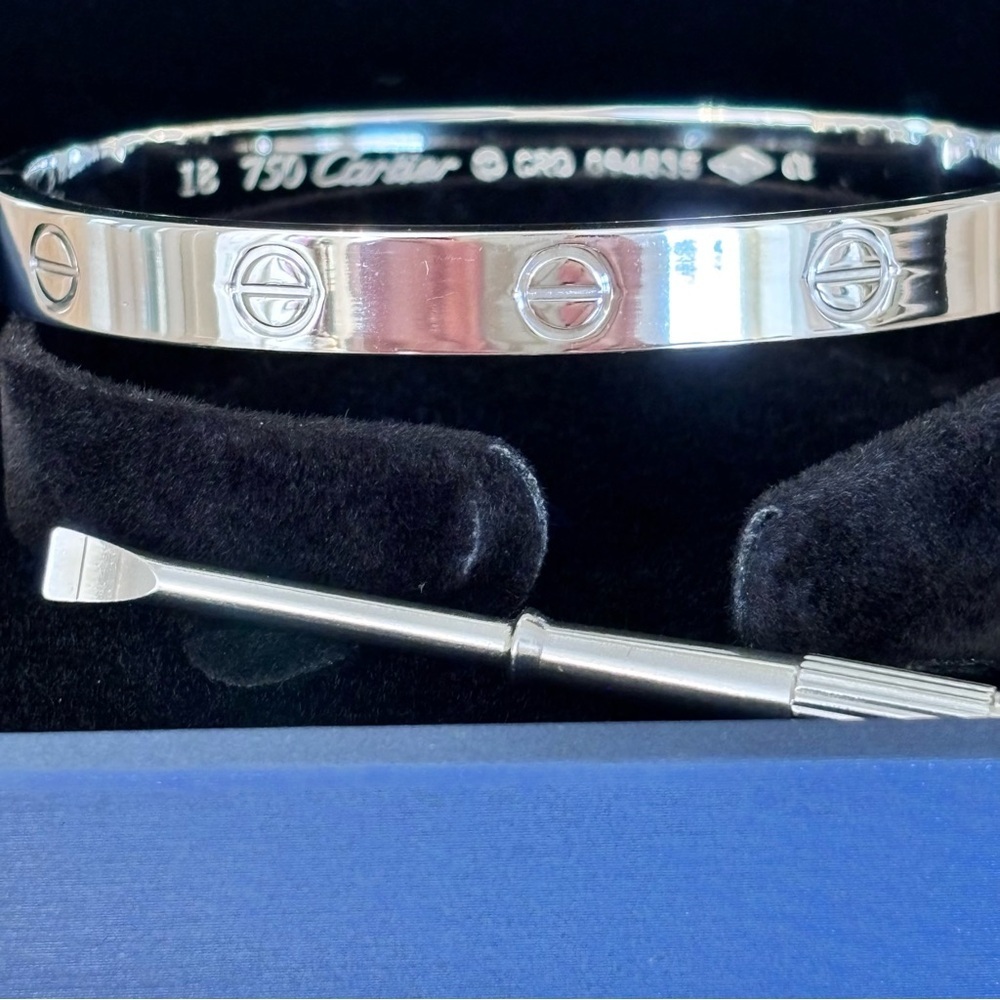 Luxury Silver Tone Bangle Bracelet With Screwdriver New - Picture 6 of 9